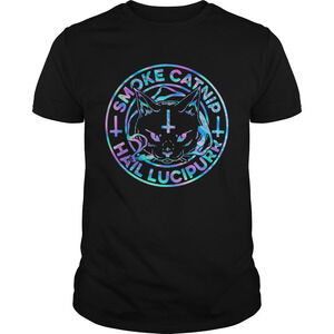 Smoke Catnip Hail Lucipurr Cat Jesus Shirt